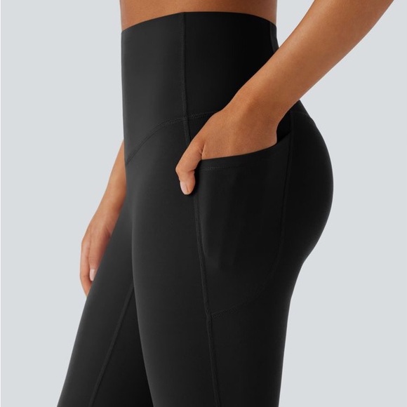 Halara Butt Lifting Black Flare Leggings - Picture 5 of 8